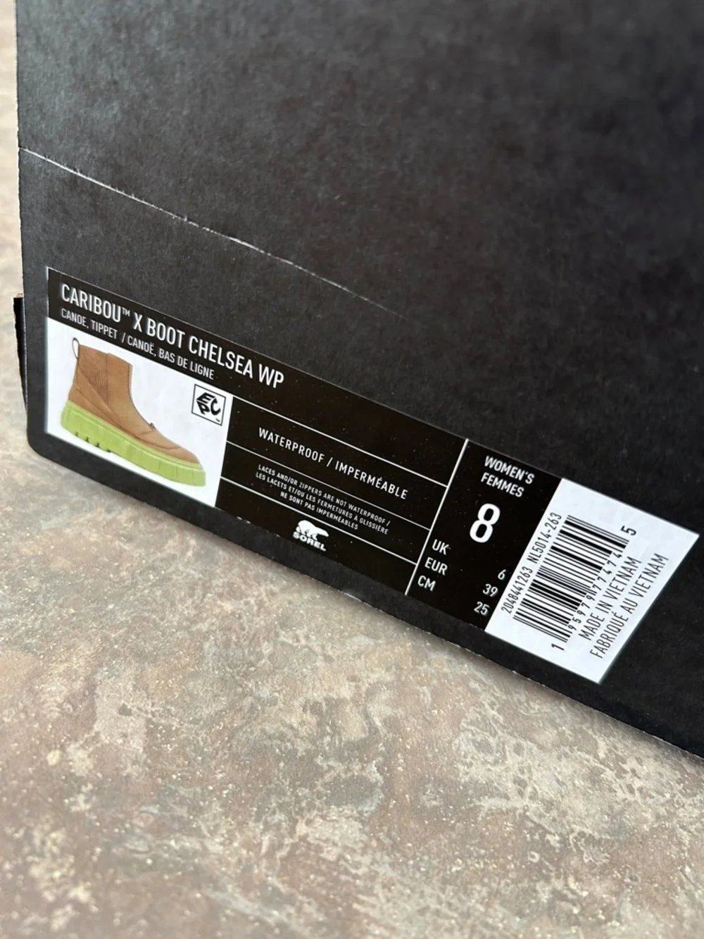 NIB SOREL Caribou X Waterproof Platform Chelsea Boot